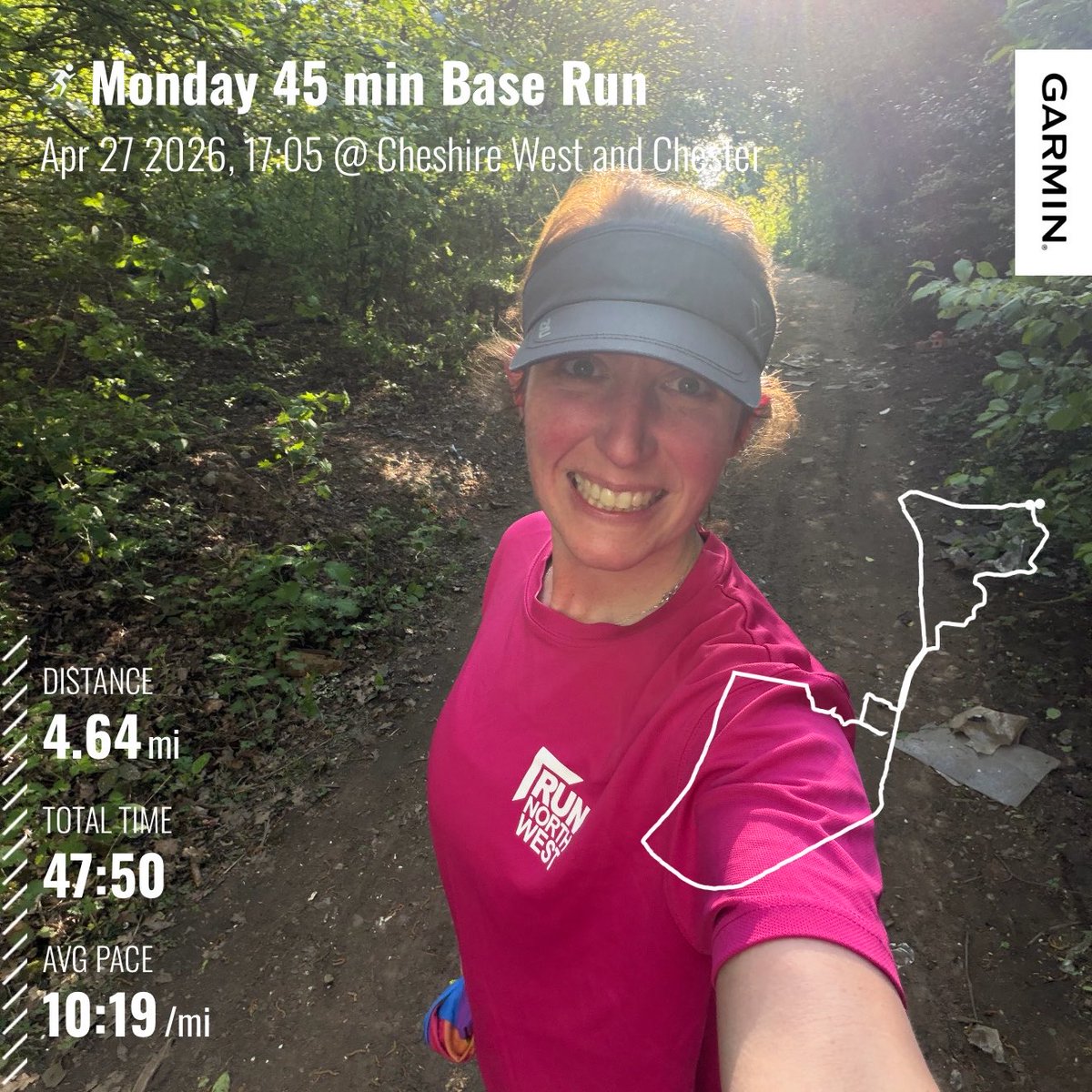 lou_c_getsfit's tweet photo. Monday Run - Garmin said 45 Minutes 10:30 pace … was a wee bit quicker overall but I blame my 11 year old needed the key 🙄
Also had to run the last little bit home so slightly over
Happy Monday and huge congrats to all the Medal Mondays 🥇
#mondayrun #baserun #garminplan https://t.co/Sr0Z0eti9R