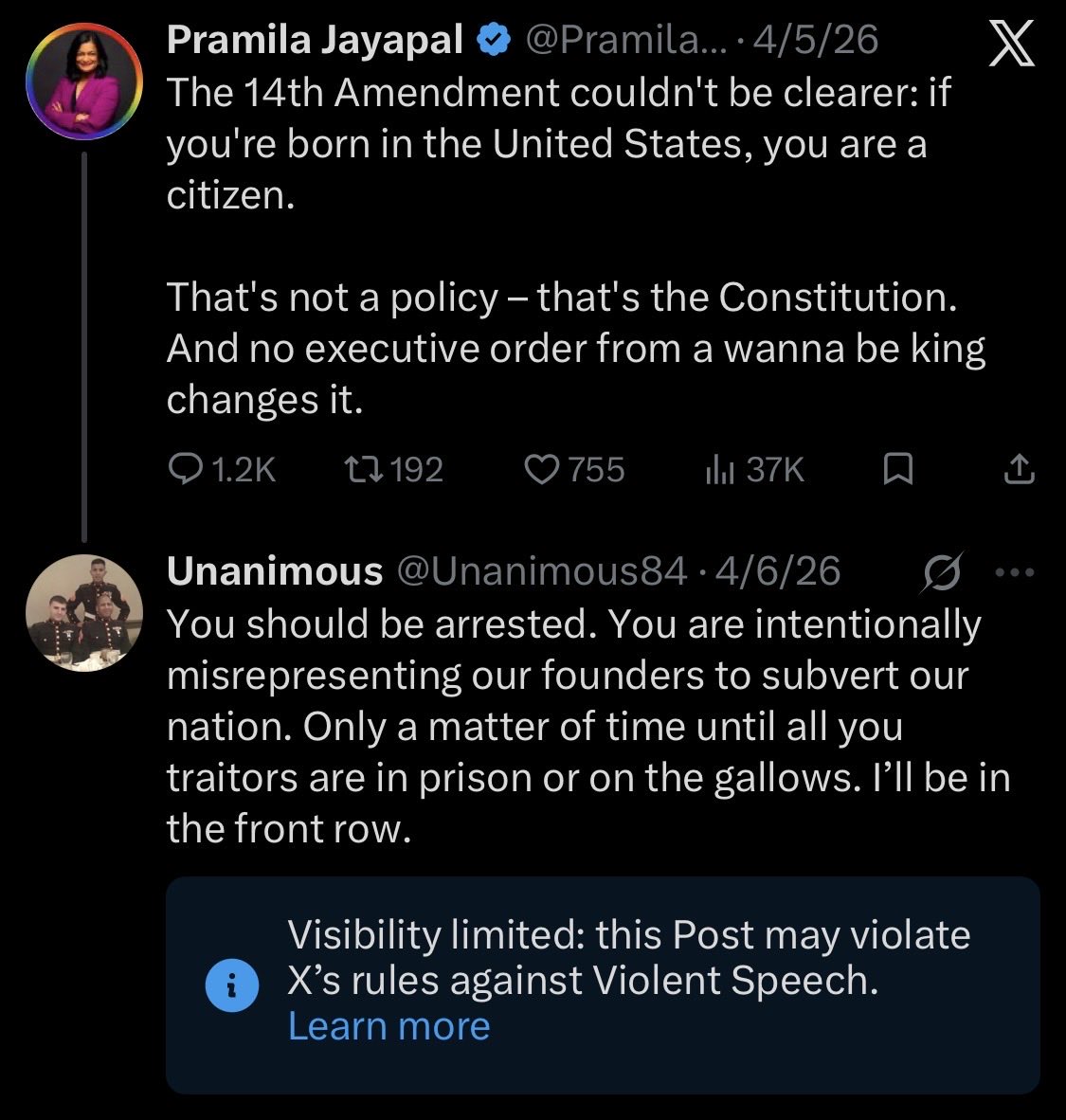 Unanimous tweet media