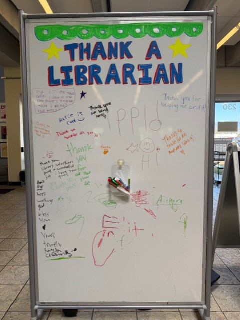 ppld's tweet photo. A heartfelt thank you to everyone who joined us in celebrating National Library Week at Pikes Peak Library District! 📚✨
Your enthusiasm, curiosity, and support make our libraries vibrant spaces for learning, connection, and community.
#NationalLibraryWeek #PPLD https://t.co/sjQjUTz8mx