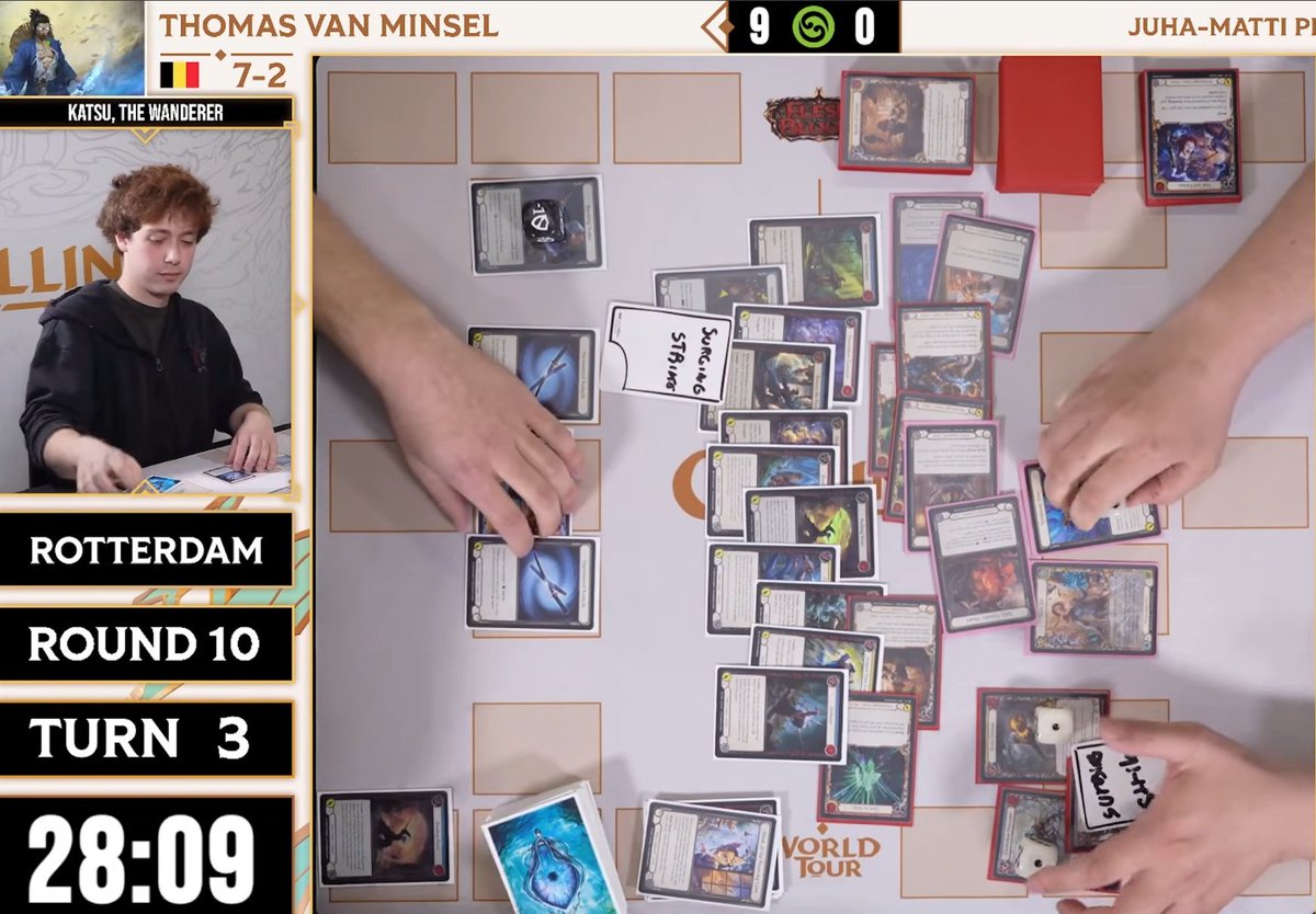 CMSmastho's tweet photo. Had fun flooding in Rotterdam this weekend. 

The deck started with a random 2 AM message and finally saw the light this weekend after more than a year of secret prep. Really happy with how it performed, unfortunately Huntsman stood in the way of top 8. Deck in comments. https://t.co/Ecyh5eJ8cM
