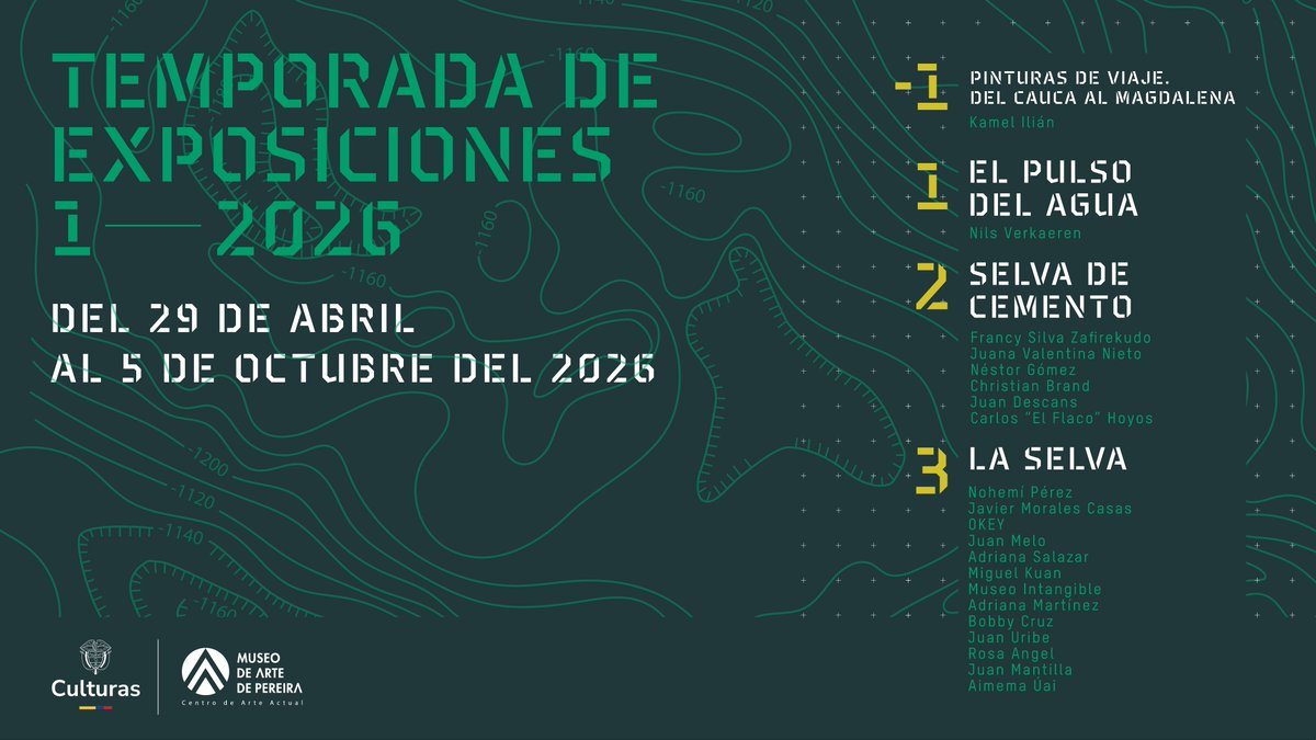 pereiravirtual1's tweet image. 🎨 Este 29 de abril el @museopereira  inaugura "La Selva", una experiencia para habitar el arte desde la ciudad, el agua y la memoria. 
Un evento que marca el pulso artístico de la región.  Toda la info aquí 👇pereiravirtual.com/es/eventos/257…
#Pereira #Arte #Museo #LaSelva #AgendaCultural