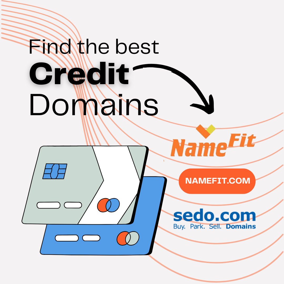 namefit1's tweet image. We have access to #Sedo database. If you are looking for a #domainName containing a particular keyword or category, please let us know and we will send you a custom link!

Visit NameFit.com/Credit/ to find over 20,000 #Credit #domains!

Let us make it easy for you!
