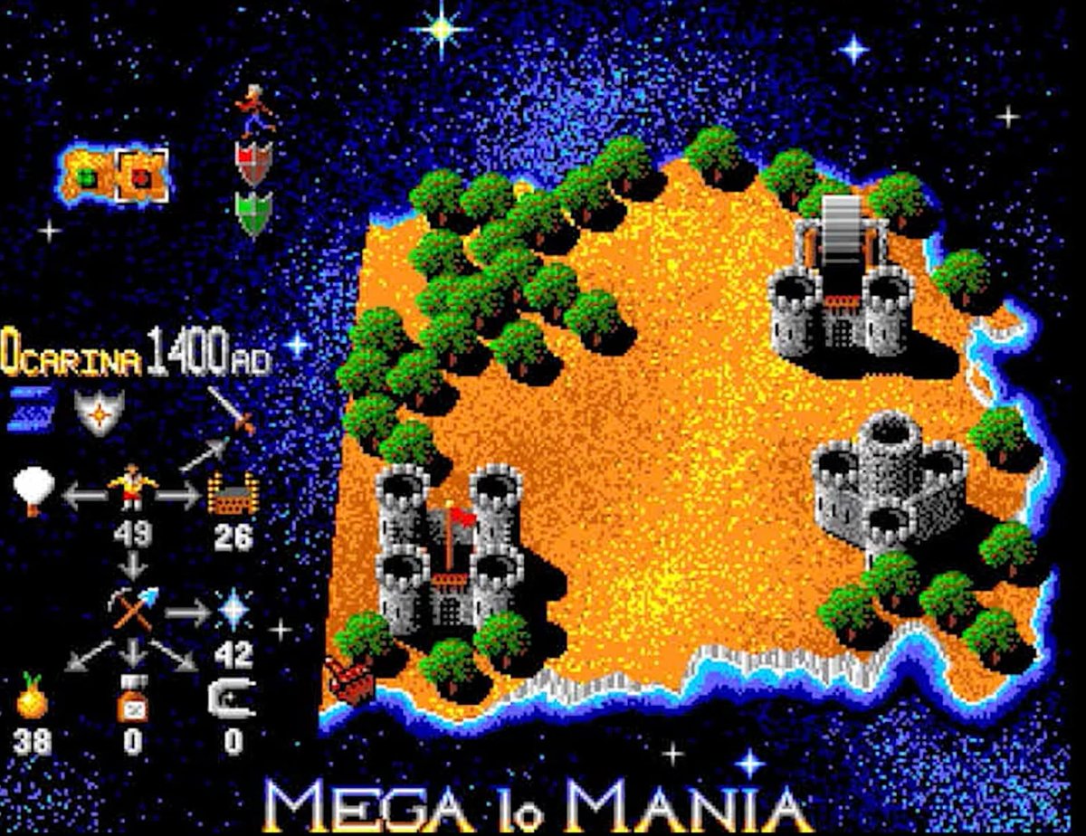 Er_Deivi's tweet image. Meg-Lo-Mania (Sensible Soft, 1991). Posiblemente el primer RTS de mi vida #Retrogaming #Retrogames