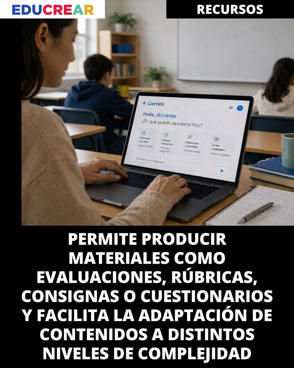 Educrear2's tweet photo. ⚙️ Gemini for Education se presenta como una herramienta de inteligencia artificial con potencial para acompañar la enseñanza y el aprendizaje en las escuelas.

👉Lee la nota completa https://t.co/uAym6ZsLHf https://t.co/s2bxj9iMDM