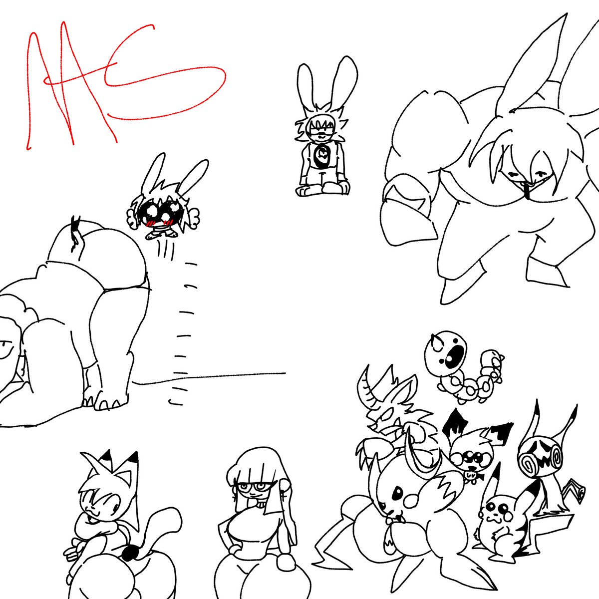 RabbitJex's tweet photo. Doodles https://t.co/pnD67l8sbU
