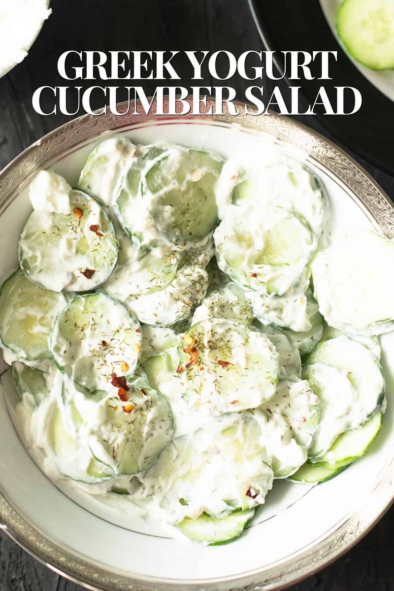pepperbowl's tweet image. ➡️ pepperbowl.com/greek-yogurt-c… 

Greek yogurt cucumber salad is a refreshing, delicious side dish perfect with grilled or BBQ meat. It's quick and easy, ready in 5 minutes.

#salad #tasty #homemade