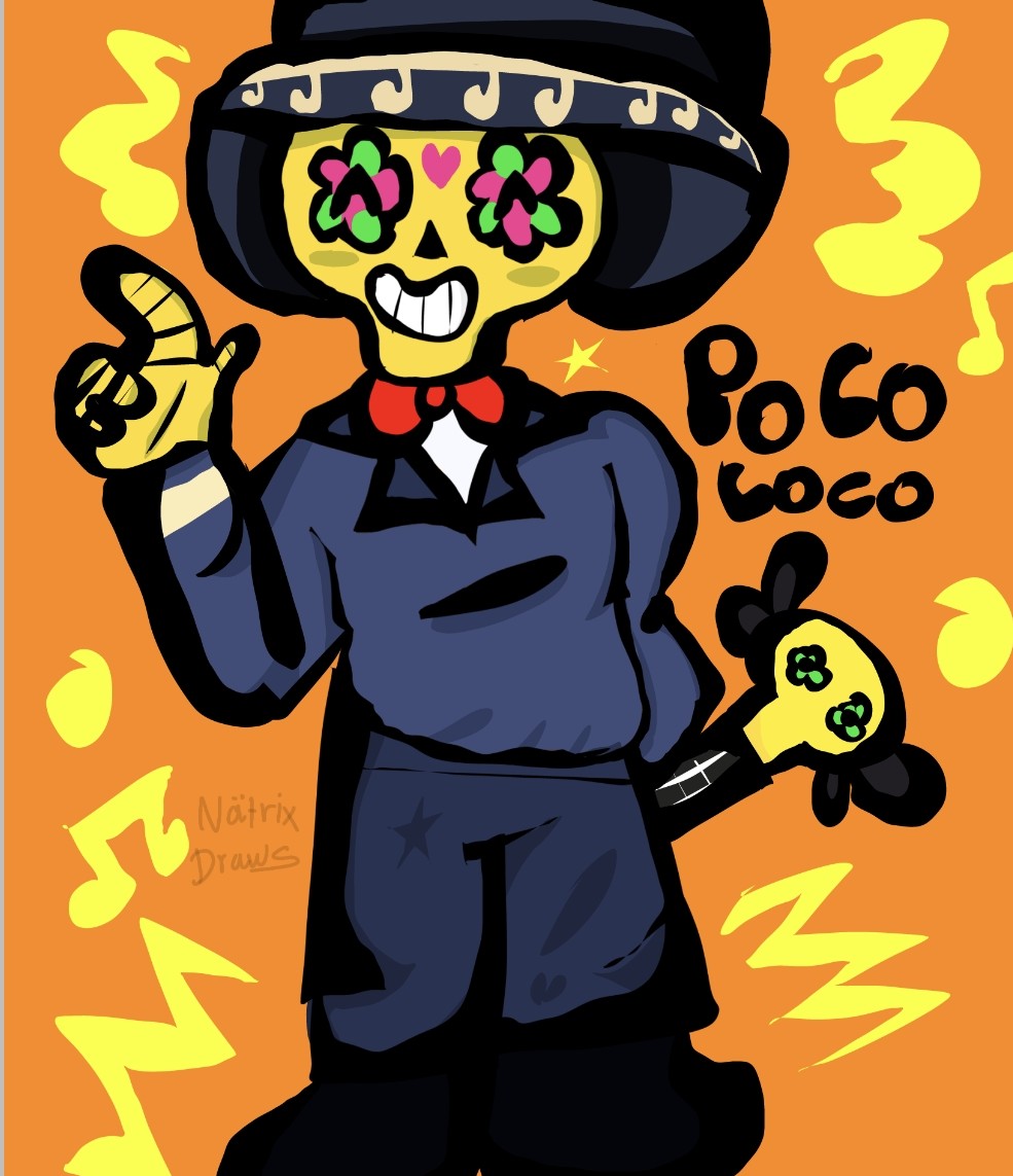 mar7sit0's tweet image. Byron + Poco !! 🐍✨
#brawstars #byron #poco