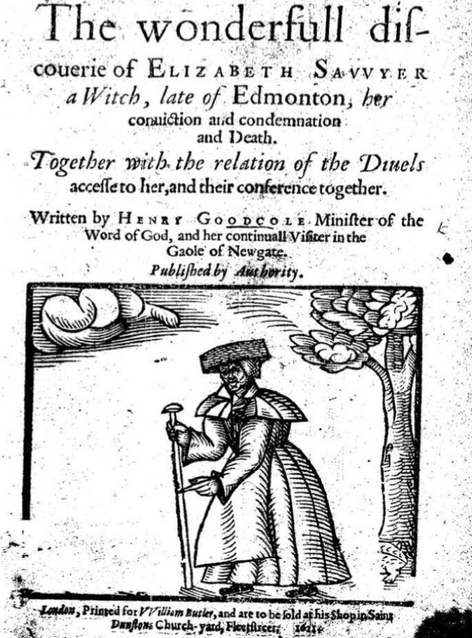jdmccafferty's tweet image. 27 Apr 1621: Henry Goodcole registers his #witch discovery book with the Stationers' Company #otd