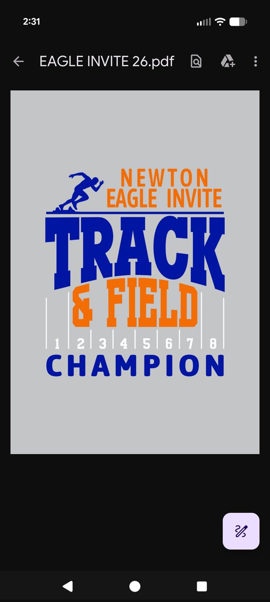 NCHSTrackField's tweet image. It's Eagle Invite week! New medals, redesigned Champion shirts, and the gauntlet 4x400! Come check it out!
#speedkills