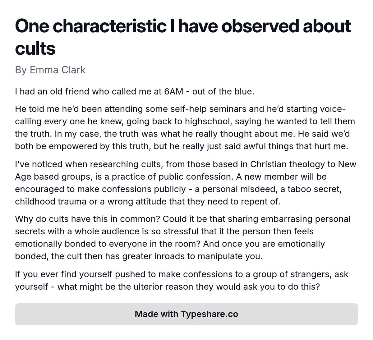 eclarkau's tweet photo. One characteristic I have observed about cults👇 https://t.co/OuPQAW5xI1