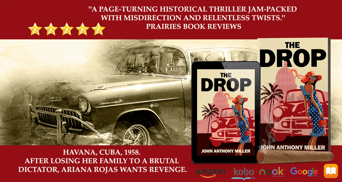 authorjamiller's tweet image. The Drop:
Havana, 1958:
Ariana Rojas plans the perfect kidnapping—until no one pays the ransom.
#thriller #histfic #historicalmystery
books2read.com/u/4XEOD5