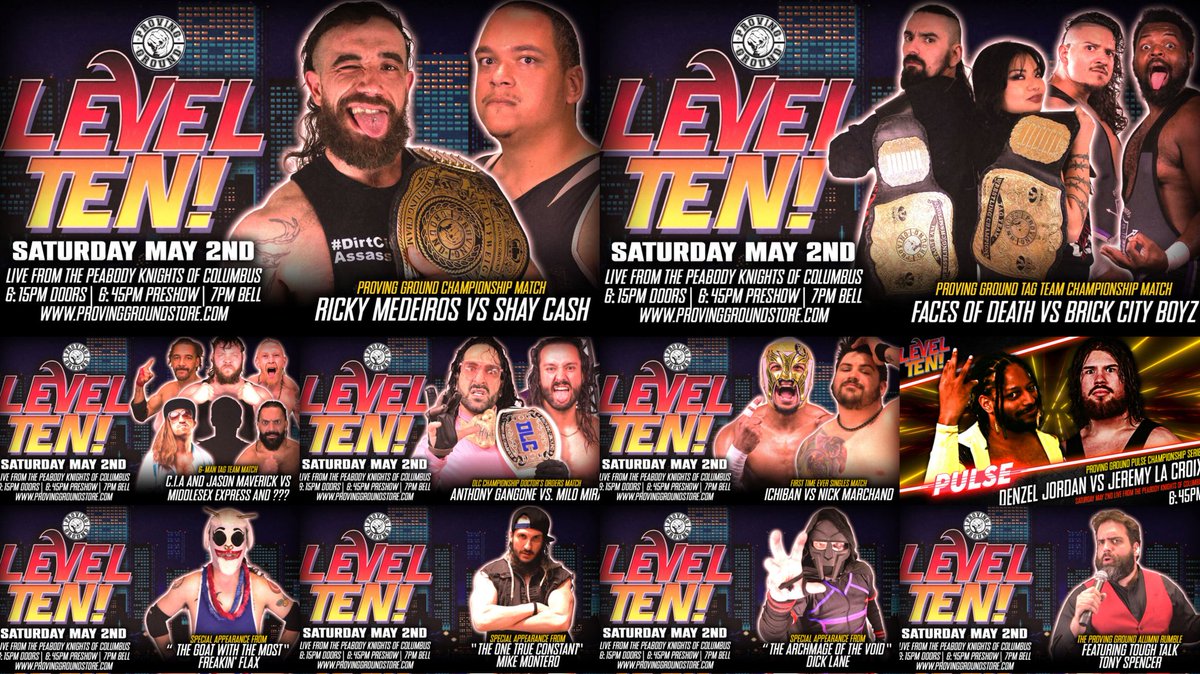 ZOATLeveillee98's tweet photo. Possibly The #ZOAT's most stacked wrestling weekend!

Fri- #CabaRestle 🌈🦓
🎟⬇️
https://t.co/XvEcxU6Dv7

Sat- @ProvingGroundNE 
Celebrating 10 YEARS
🎟⬇️
https://t.co/I7QrEbYdFP 

Sun- @FocusProWrestle
BIGGEST SHOW YET
ft. @FrankieKazarian
🎟⬇️
https://t.co/T2wAGghpSs

#ZachOfAllTrades 
#SupportIndependentWrestling 

@AnthonyGangone @ellefnvalentine