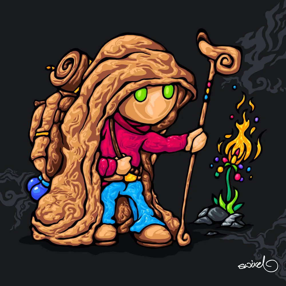 Swixel's tweet photo. 🧙‍♂️Traveling Druid SE

This special edition is an official recreation of token #1 on the FOLK contract by Swixel.

Folk Special Editions #9 #FolkbySwixel

https://t.co/nBhAJxpkrv https://t.co/d8wFrEXsSU