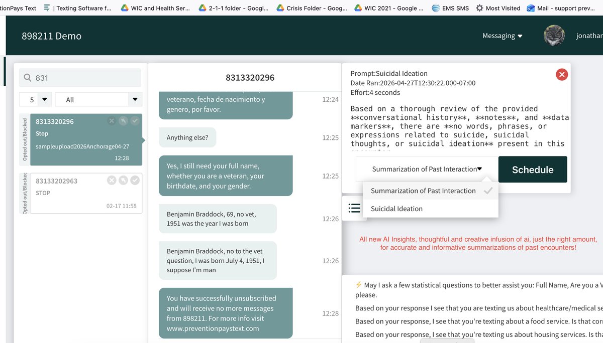 PreventionPays's tweet image. #DYK at #PreventionPays we are "always in development" - a model that we've nearly perfected since we started in the early 2000s. As we continue to rollout new features, here's a peek, soon admins will have something new, we call it "AII" (or AI Insights)! #211 #suicideprevention