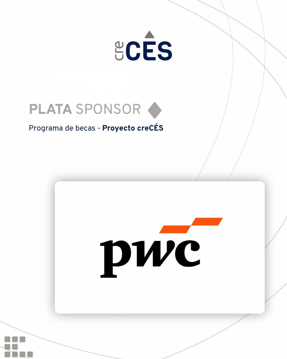ces_com_uy's tweet image. Agradecemos a los sponsors que se suman al Programa de becas creCÉS 2026, otorgando subsidios de hasta el 70% para formarse en #testing de software.

En 2026, @PwC_Uruguay se suma nuevamente como sponsor Plata, brindando oportunidades en #Automatización.

#softwaretesting