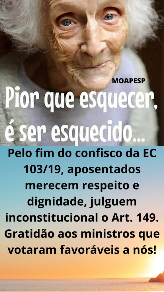 Rosange17450246's tweet image. "O que queremos❓ Queremos a dignidade da nossa aposentadoria. Reintegre a análise do julgamento da ilegalidade do art. 149 da EC 103. @gilmarmendes.    
@STF_oficial
@Cristianozanin
@FlavioDino
@ICLNoticias  Justiça Social
#AposentadoriaJusta
Ministro Fachin Paute ADI 6254"