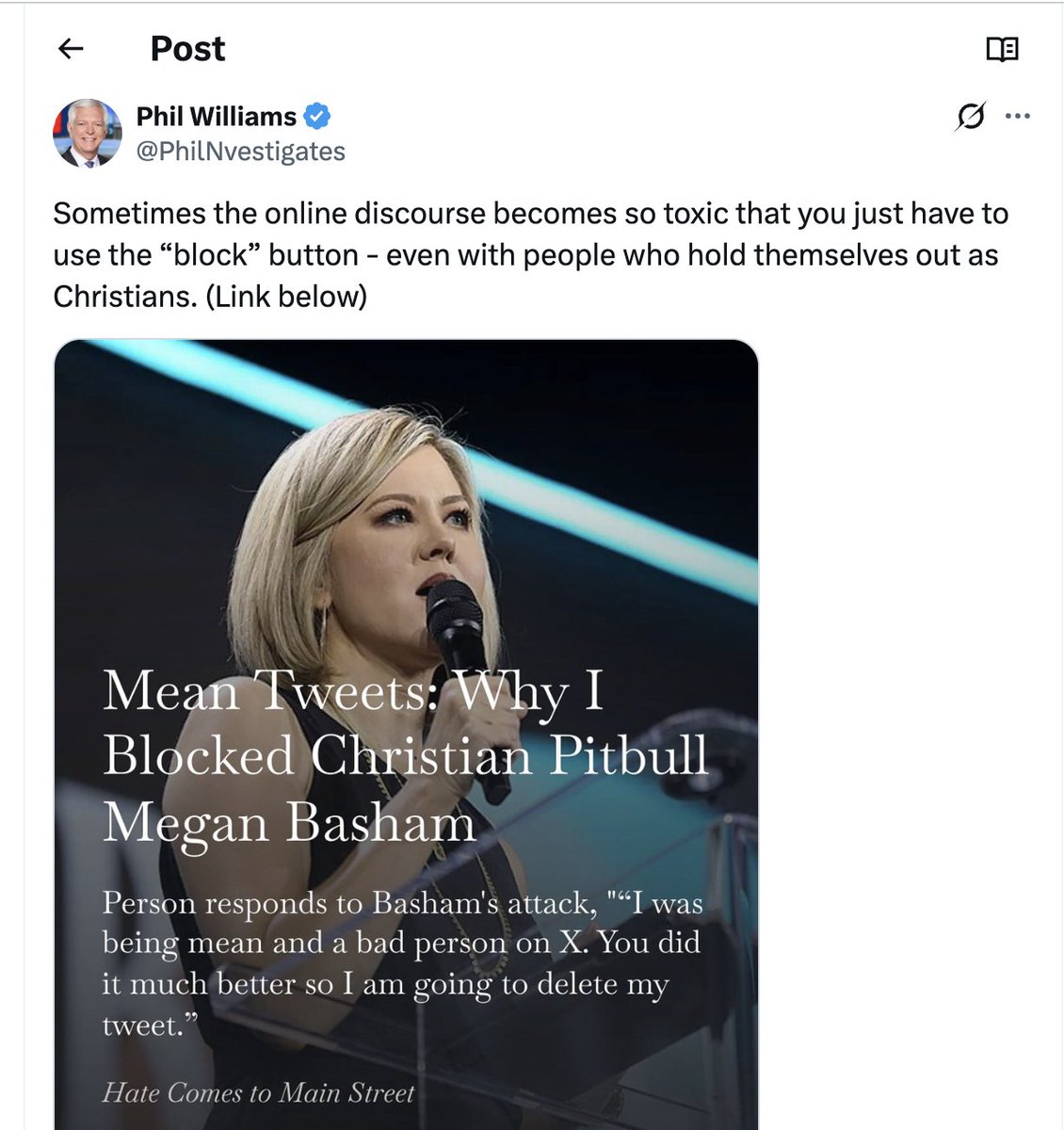 Megan Basham tweet media