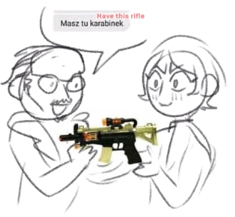 Dewowis's tweet photo. 4/5
Koito, Tsurumi and a peculiar polish meme https://t.co/RaOkTcwwNr