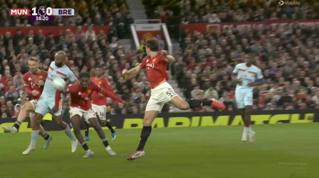 Heaven CLEARLY hit the ball with his ARM but VAR said NO PENALTY!