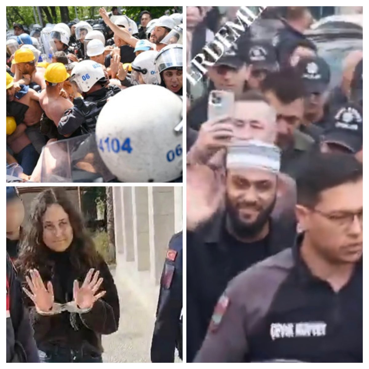 Bu bir yeni Türkiye Fotoğrafıdır.
Açım diyene, gaz!
Doğayı koruyana, kelepçe!
İlahi okuyana, polis koruması!