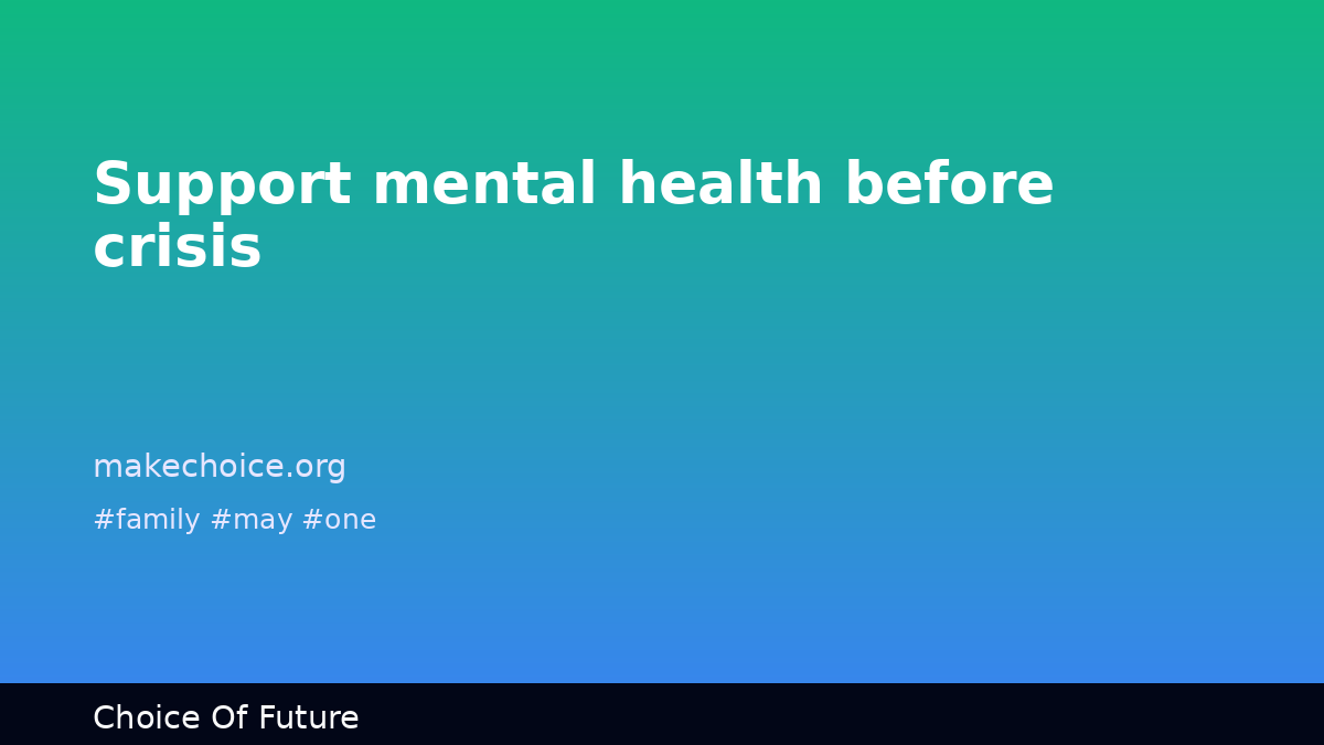 makechoiceorg's tweet image. A family may be one hard day away from crisis. Your tax-deductible donation keeps free mental health support available: makechoice.org/donate #family #may #one