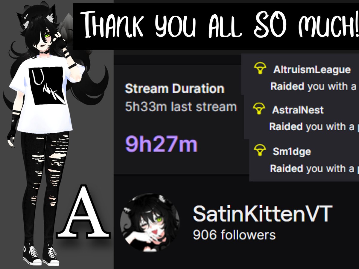 Sati ᨐᵉᵒʷ 🖤🤍 Nekomata VT tweet media