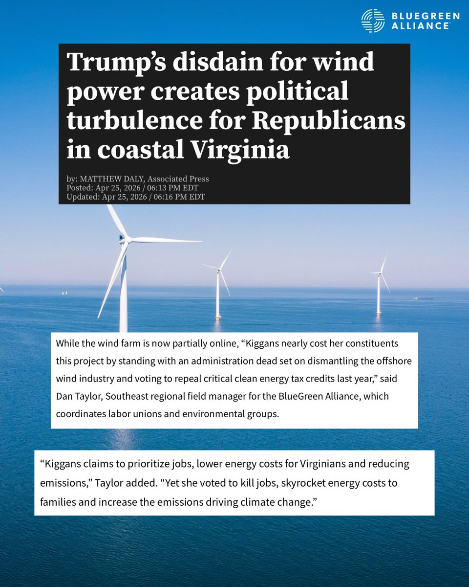 BlueGreen Alliance tweet media