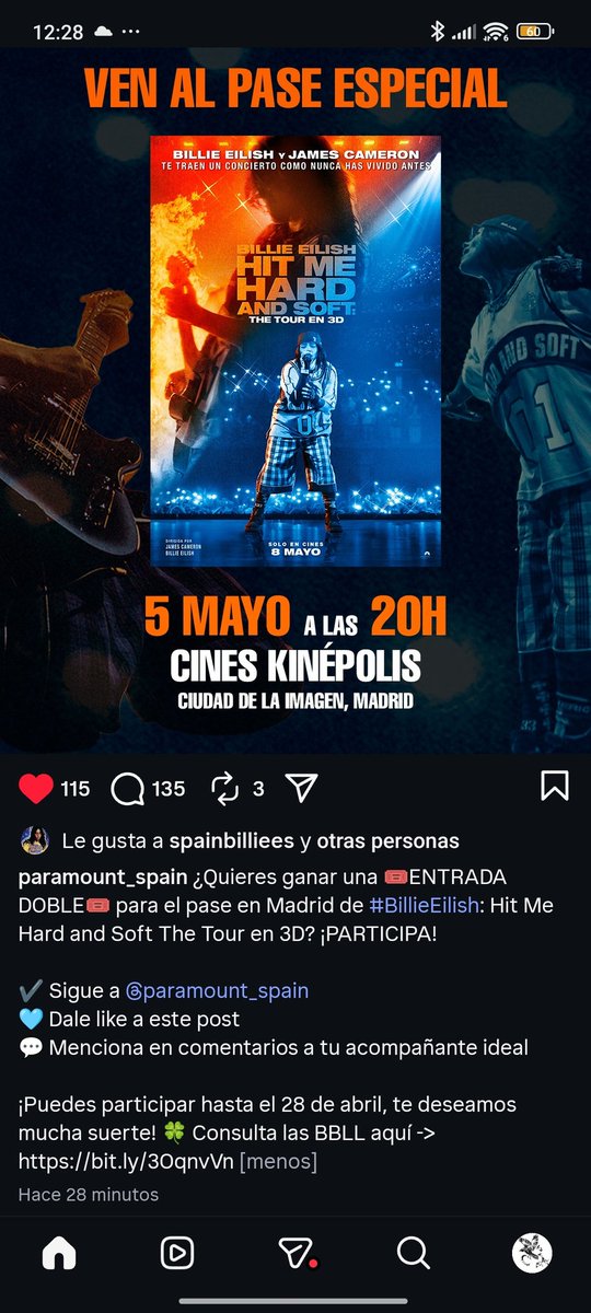 sabelalio13's tweet photo. @billieeilish @paramount_spain @cines_kinepolis @billieeilishhome @billieeilish @hitmehardandsoftmovie  Please @billieeilish , come to the premiere in Madrid on May 5th at the Cinepolis cinema. 💙💙💙💙💙💙💙💙💙💙💙💙💙💙💙💙💙💙💙💙💙💙💙 https://t.co/lgdoUFDZiR