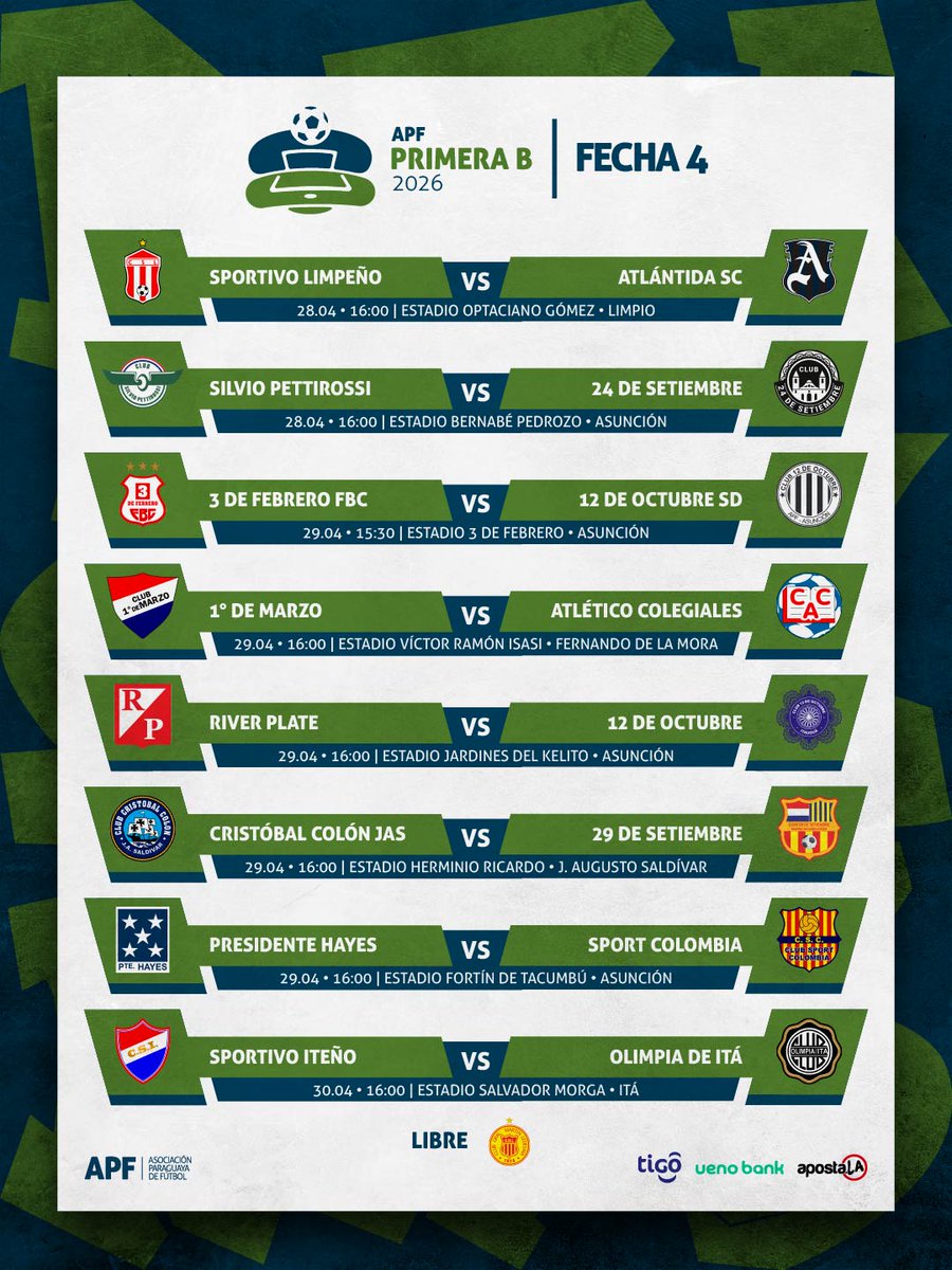 APF Primera División B tweet media