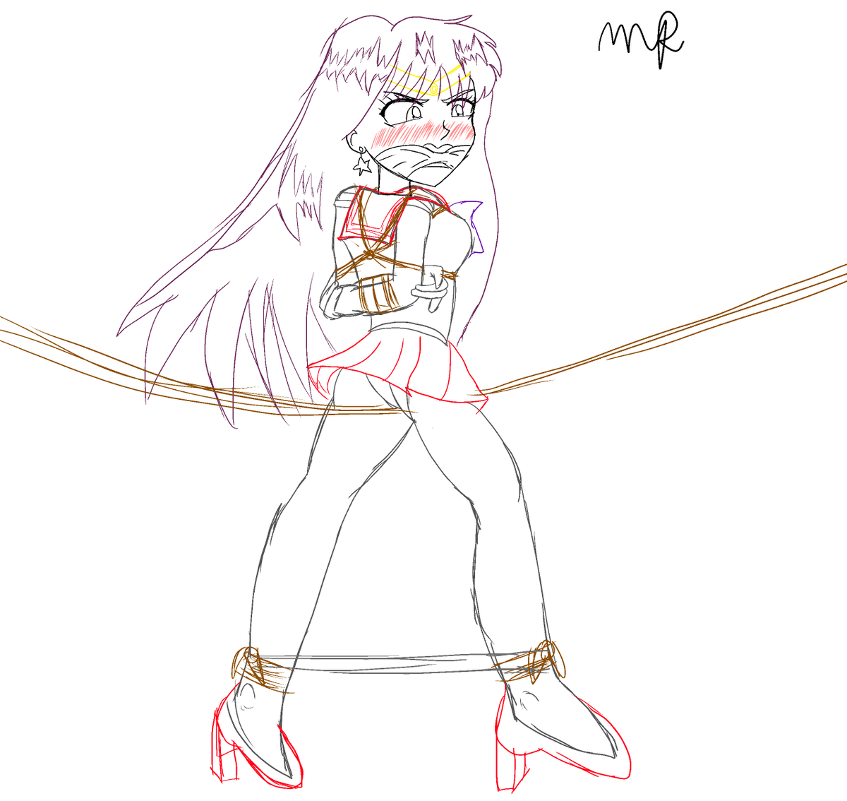 Potatomanr2qc's tweet image. #セーラームーン #sailormoon #sailormars