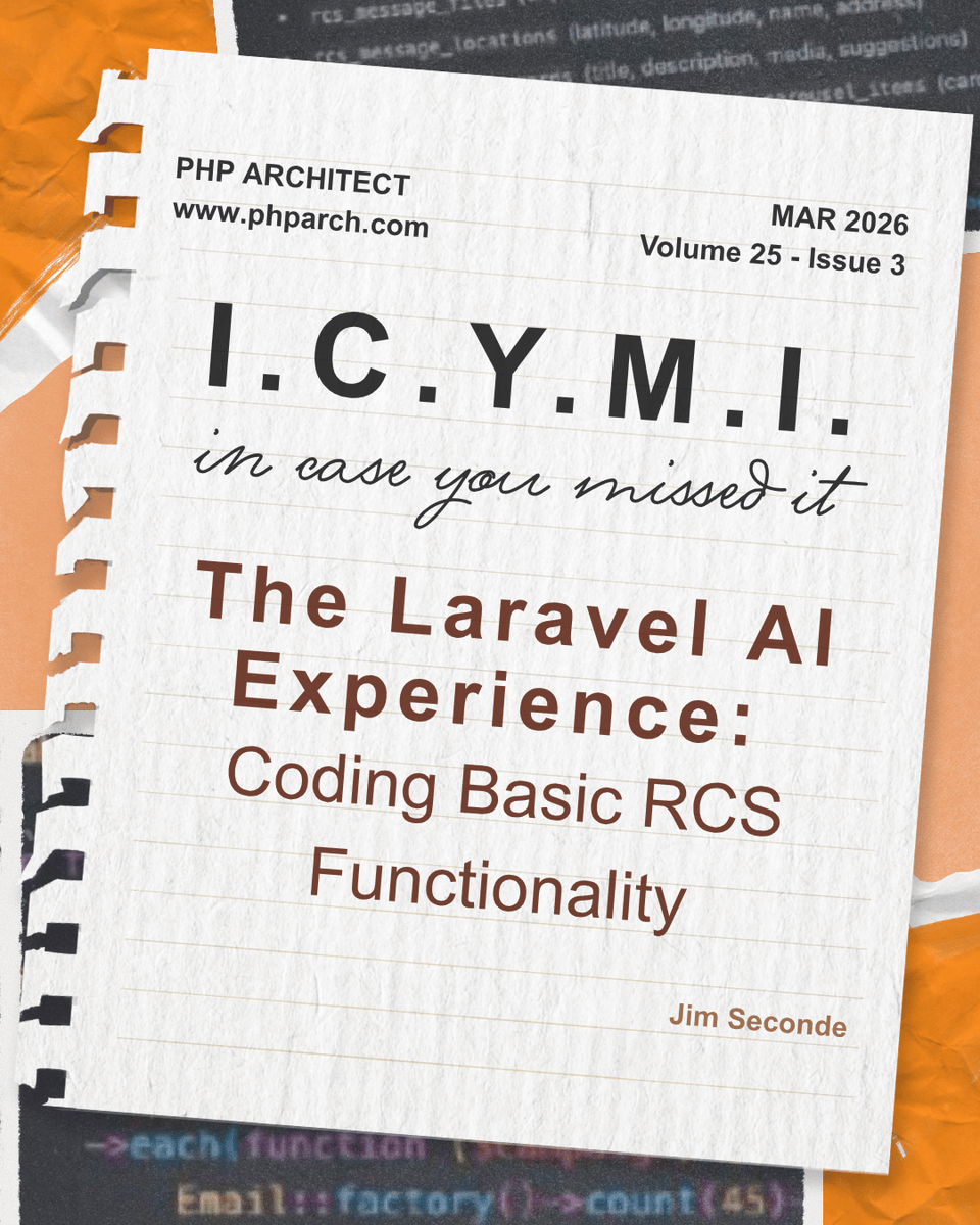 PHP Architect tweet media