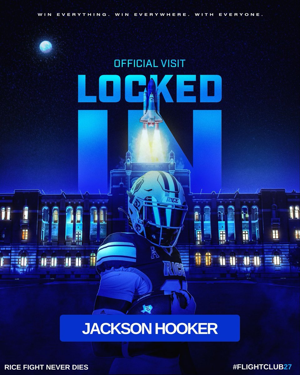 JacksonHook17's tweet image. Looking forward to my @RiceFootball OV! #WE🦉

@_CoachMunch @cdavie51 @Scott_AbellFB @_Co_Jack @nbaker2_ @CoachChadJ @RiceOwlsFB @WGHSFootball @TFloss32 @samspiegs @coach_meger @coachtallison @CoachShullFB
@Marchen44 @CoachOrtizOL
@RepCoachReagan @PWRLabTX @FiveStrongOLine