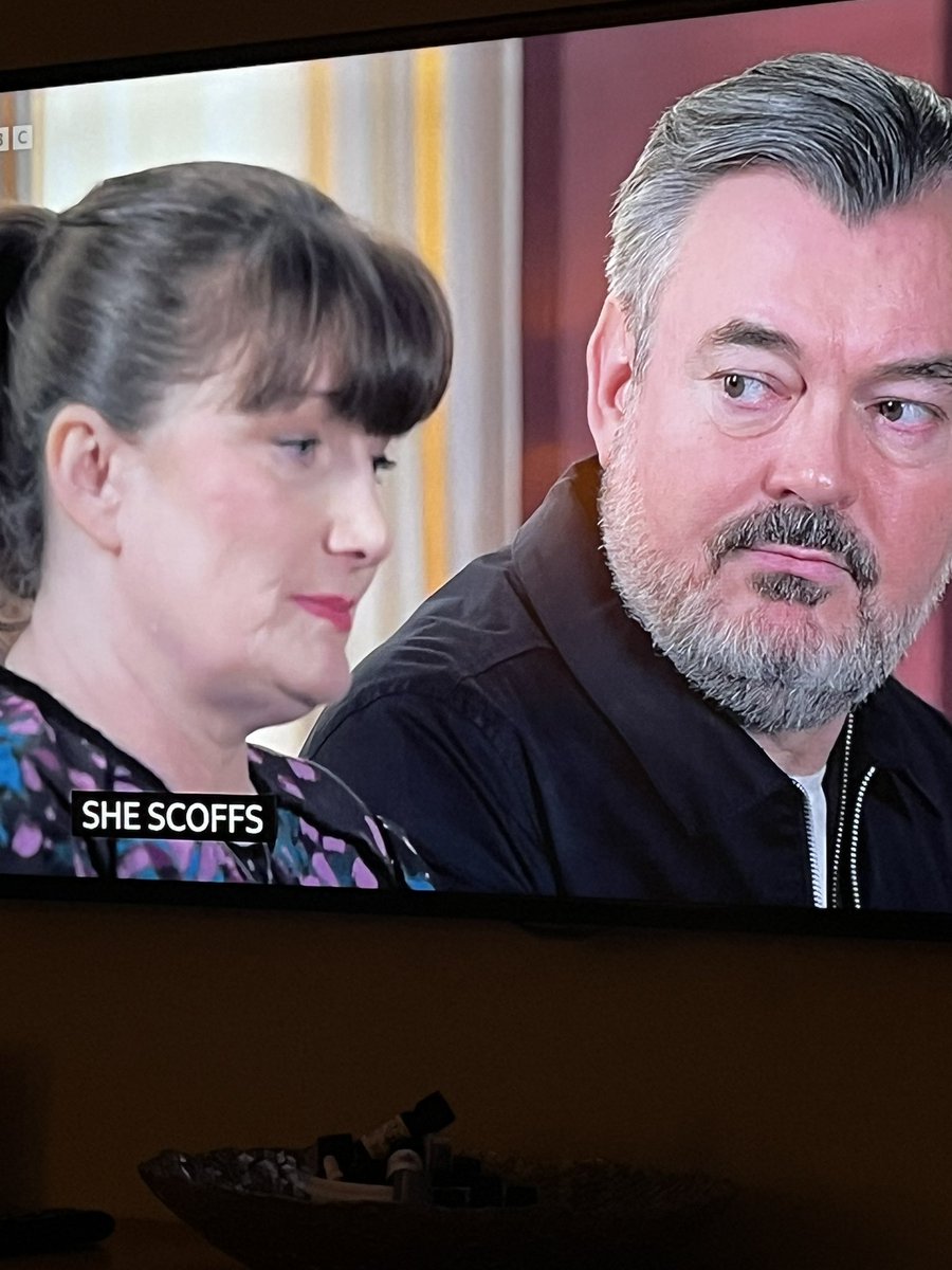 JayCeeMk's tweet photo. @bbcrivercity just brilliant! The acting and expressions from two wonderful actors @GrantStottOnAir @howitt_sally What a scene! 👌 https://t.co/MbnaqYehfi