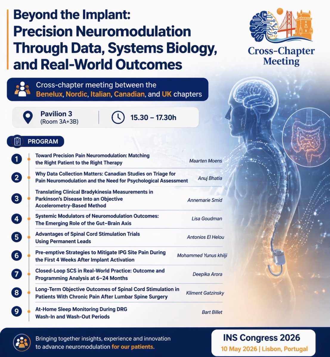 ELHELOUA's tweet photo. Join us at the Cross-Chapter Meeting at #INS2026 in Lisbon 🇵🇹 🇨🇦 🇧🇪 🇳🇱 🇱🇺 🇬🇧 🇮🇹 🇩🇰 🇸🇪 🇫🇮 🇮🇸 🇳🇴 @IntlNeuromod @CanNeuromod https://t.co/ZQwOLEaqbx
