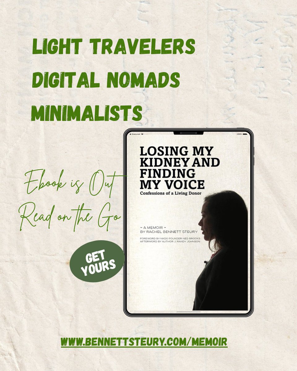 BennettSteury's tweet photo. On National Tell a Story Day, here's one... 

Some of the most well read people don’t have shelves of books at home. They have eBooks connecting them to meaningful stories. Get yours too!  
#author #ebook #nomadlife #minimalism #OrganDonation #tellastory
https://t.co/h1iYf0Dh41 https://t.co/AZior7mBCn