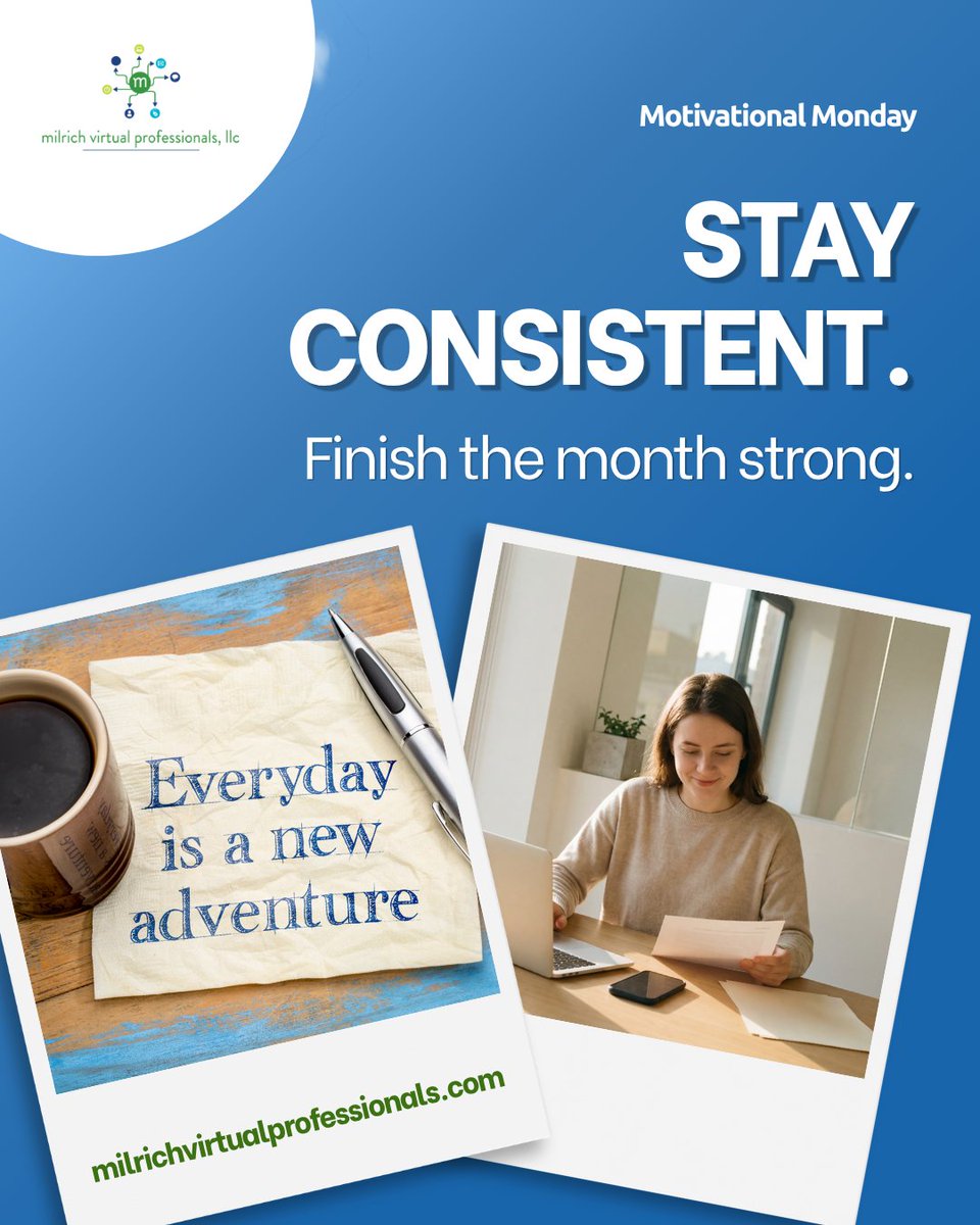 milrichvirtual's tweet image. 💡 Motivational Monday
Stay consistent.
Finish strong.
#MotivationalMonday #Momentum
