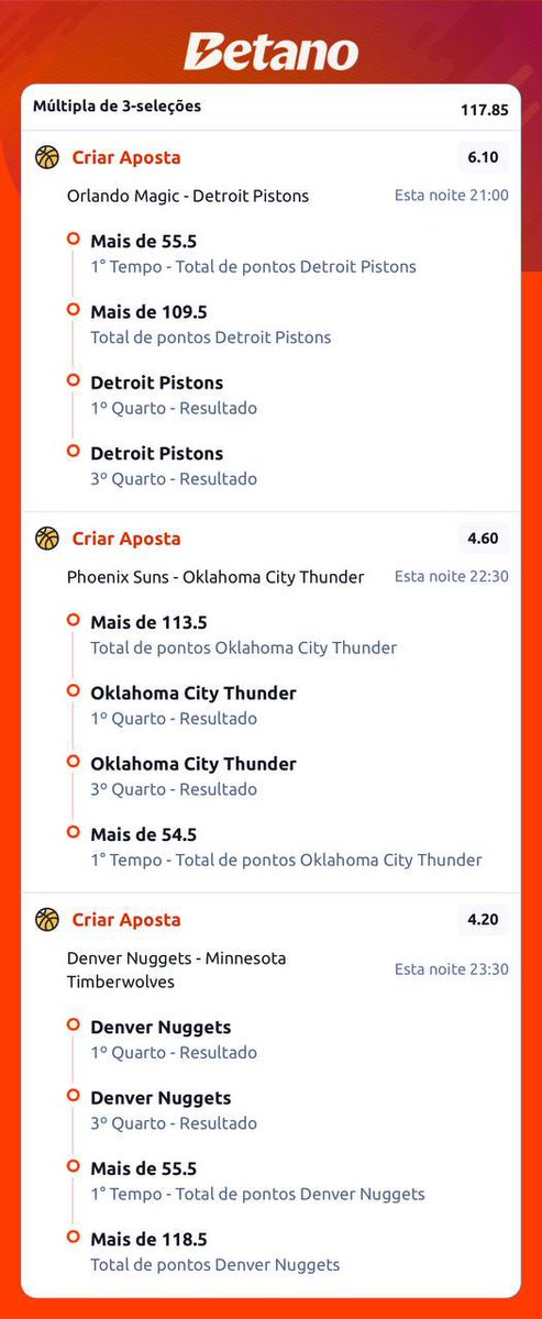 Ontem fiz essa mesma aposta porém fui muito burra e dei cash achando que não ia bater… quero ver quem vai ser o pesado rs

betano.bet.br/bookingcode/LR…