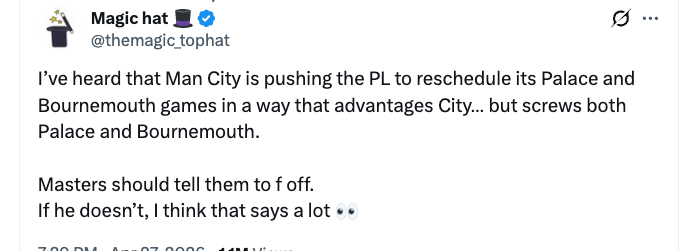 Trev's Club Over Clicks 🎸RN 🐝 MCFC 🏆🏆🏆🏆 tweet media