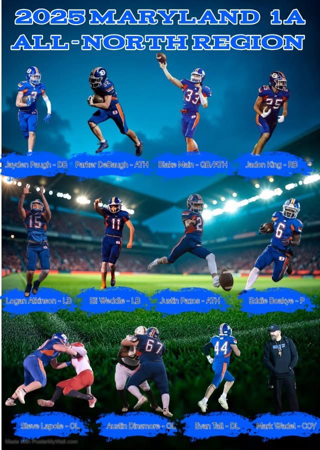 JaydenPaugh's tweet photo. #3, 2027, DB
2025 Maryland 1A All-North Region Team https://t.co/jjDoU3h3MJ