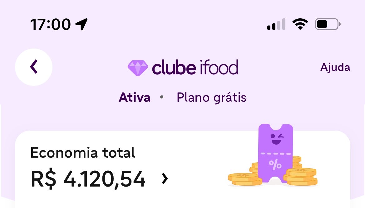 ifood desviva essa funcionalidade me da muitos gatilhos