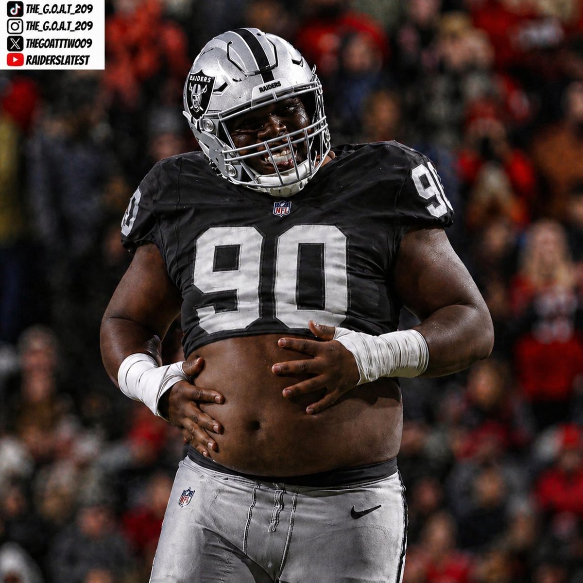 THEGOATtwo09's tweet photo. Raiders Rookies in their new numbers 
Stukes 31
McCoy 28
Masses 35
Cleveland 90 https://t.co/eo1PZ1GNBY