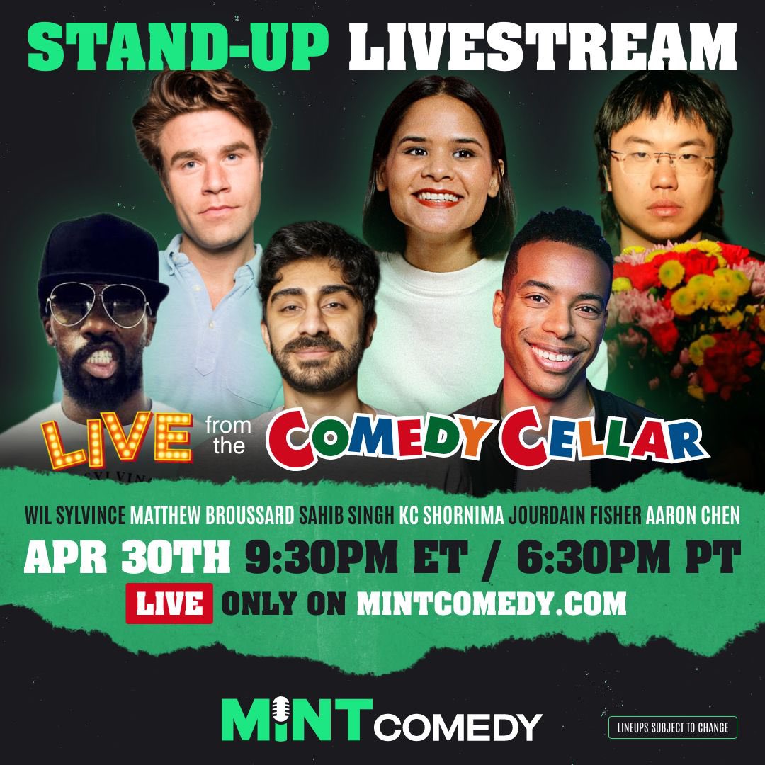 real_mintcomedy's tweet photo. Not in NYC? No problem, you can still watch one of the best comedy shows around by tuning into our livestream from the Comedy Cellar this Thursday night! 🎤 https://t.co/GFwDWeryUq