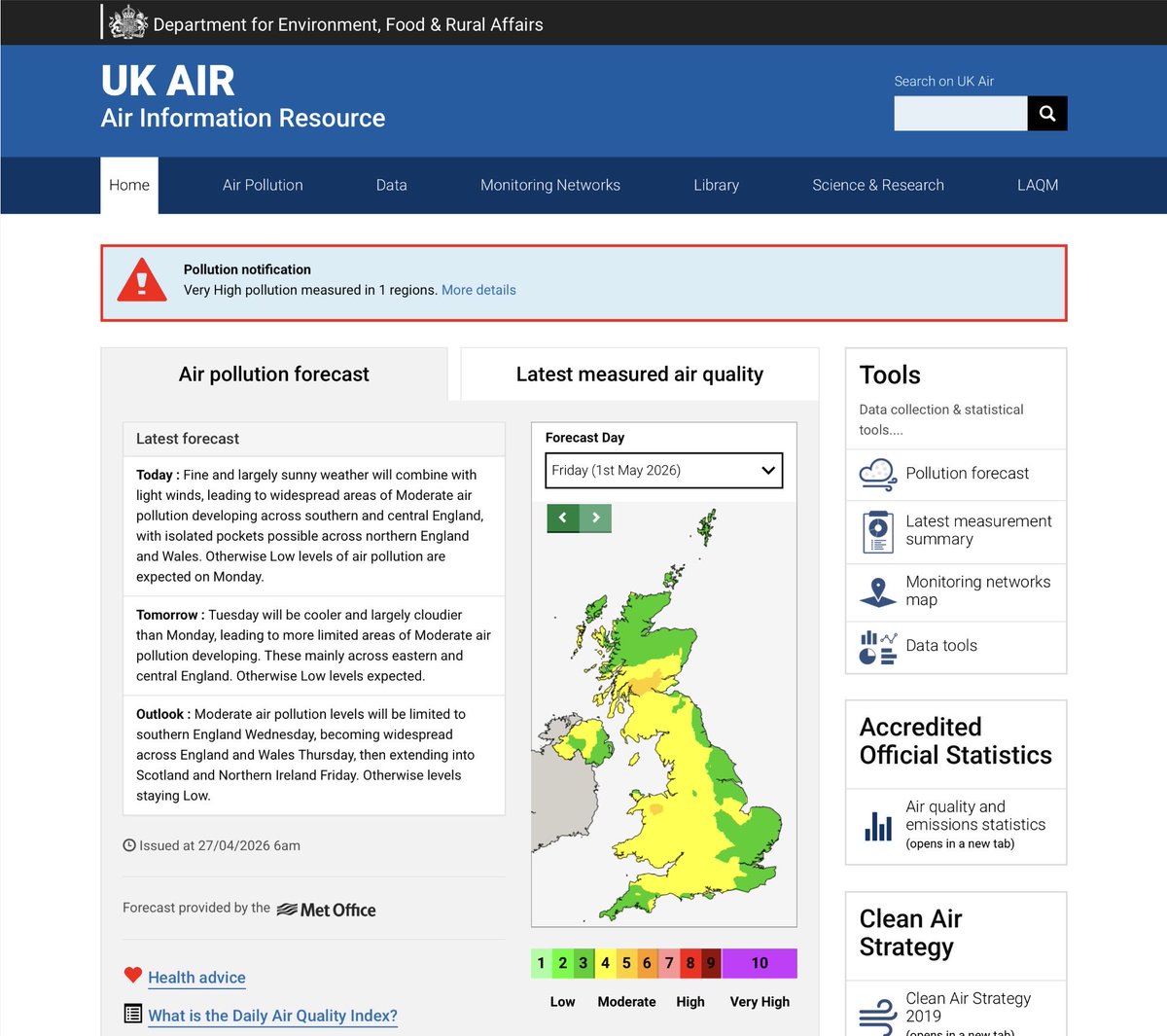 Clean Air in London tweet media