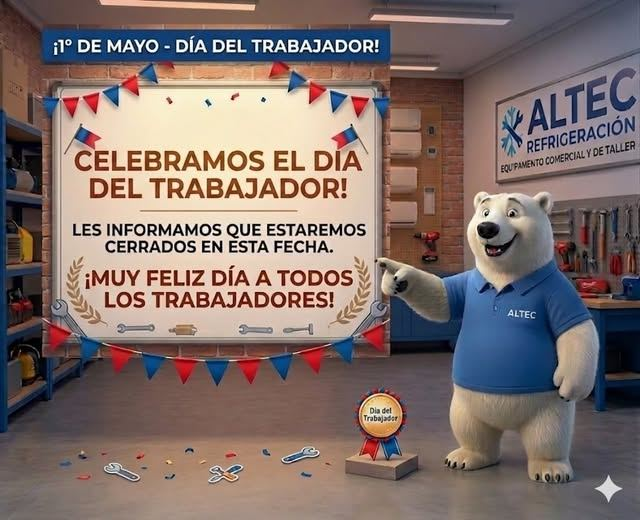 AltecRefrig's tweet photo. Detrás de cada negocio, cada comercio y cada taller, hay manos trabajadoras que lo hacen posible. 📷📷
En ALTEC Refrigeración celebramos hoy tu dedicación y pasión. 📷 ¡Feliz Día del Trabajador! https://t.co/vjngCVb5je