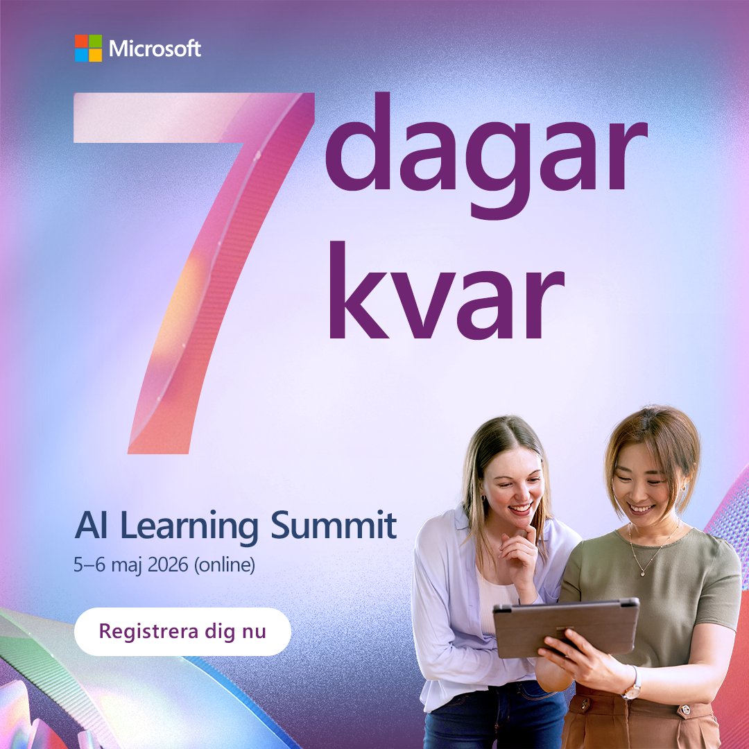 Microsoft Sverige tweet media