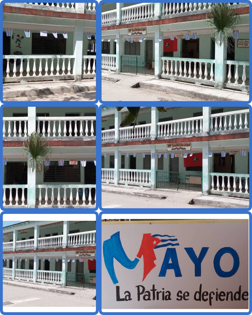 #LaPatriaSeDefiende 
La Escuela Primaria Roberto Coco Peredo de #EducaciónEncrucijada  lista pare el #PrimeroDeMayo
#CubaEstáFirme 
#VillaClaraConTodos 
#CubaMined