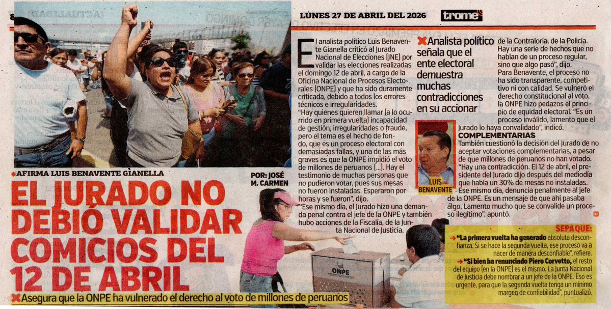 Luis Benavente tweet media