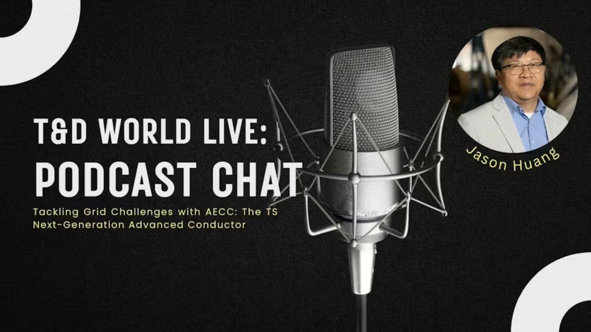 tsconductorcorp's tweet image. In his latest interview with @tdworldmag, TS Conductor CEO Jason Huang breaks down the next-generation shift in advanced conductor #technology and why 21st century #grid challenges cannot be solved with 20th century technology. 

Check out full episode: tdworld.com/sponsored/podc…