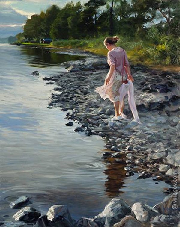 FaliFalili's tweet image. En la tranquilidad del día, un #óleo del pintor ruso Vladimir Volegov... #Arte #Art
