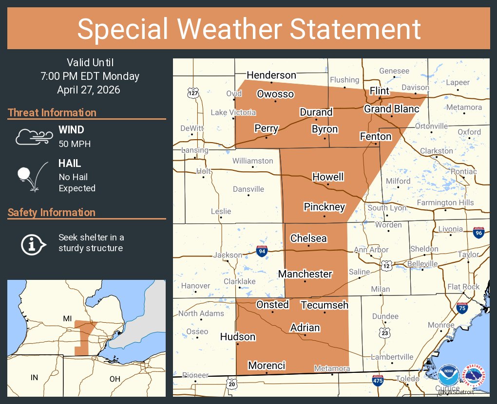 NWS Detroit tweet media